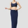 Navy Blue Cotton Lycra Shapewear