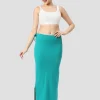 Teal Blue Cotton Lycra Shapewear