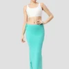 Aqua Green Cotton Lycra Shapewear
