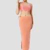 Peach Cotton Lycra Shapewear