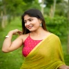 Pink Raw Silk Ikkat Print Sleeveless Readymade Blouse