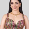 Multicolor Sequence Threadwork Georgette Sleeveless Readymade Blouse